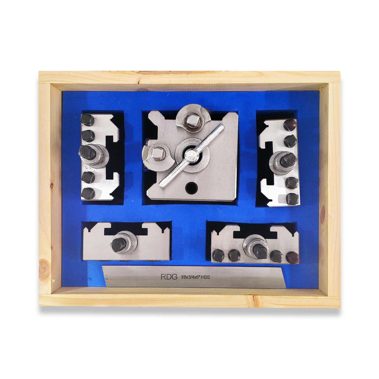 T1 (T63) QUICK CHANGE SET WITH STANDARD PARTING AND VEE HOLDERS FOR BANTAM CHIPMASTER RDGTOOLS - Image 2
