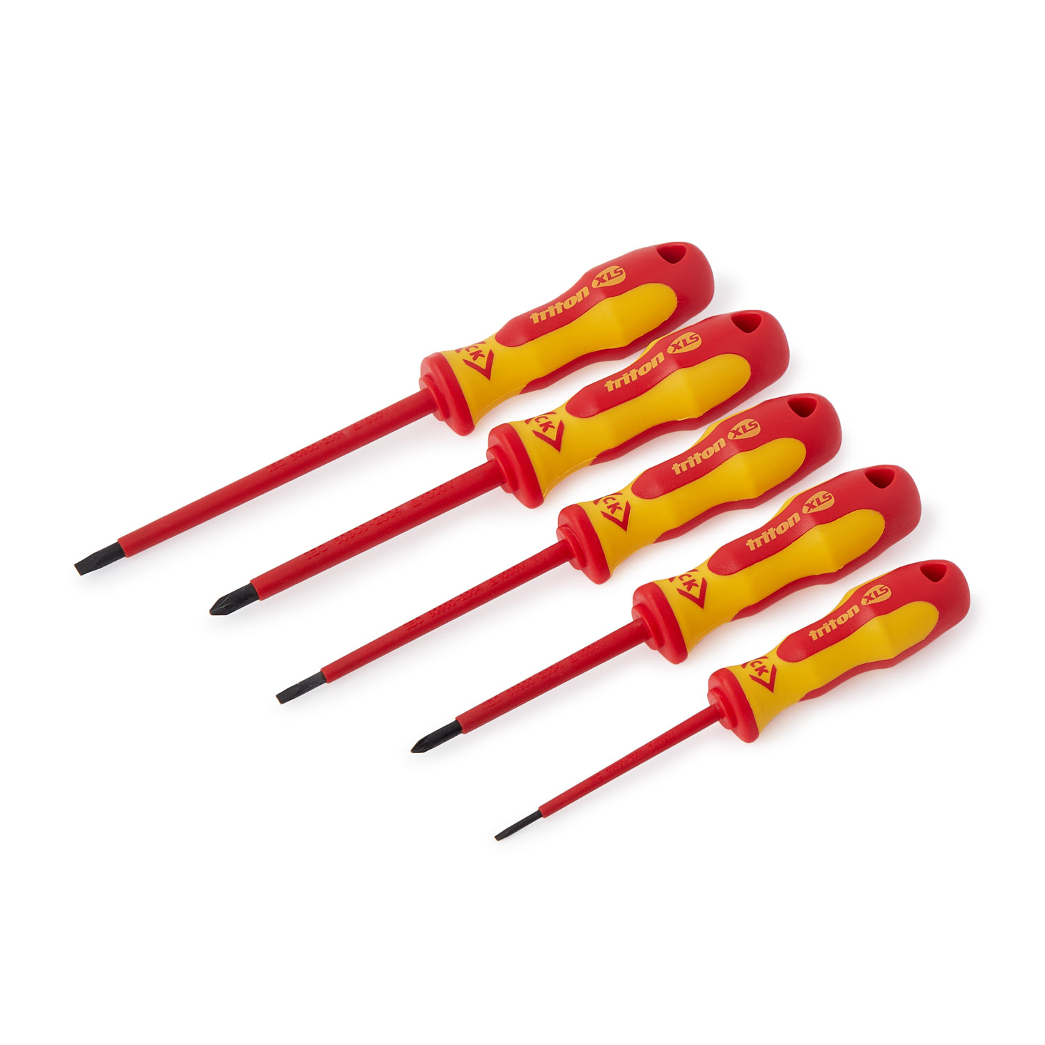 CK Tools Triton XLS Insulated Screwdriver Set Of 5 SL Slotted & PZ Pozi T4729 - Image 2