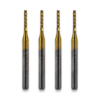 TIN COATED BURR DRILL ENGRAVING TOOLS X 4PC 0.8MM 1/8 SHANK