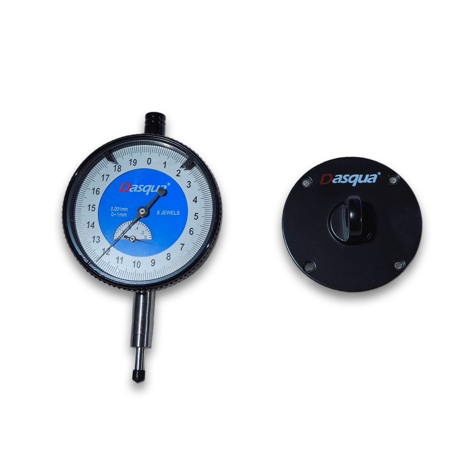 Dasqua precision jeweled metric dial test indicator 0.001mm 5121-2201 - Image 3
