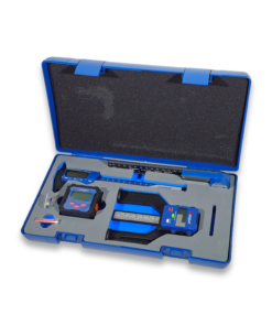 Alternative view of 4pc digital measuring set caliper, height gauge angle gauge protractor Dasqua 8300-0095