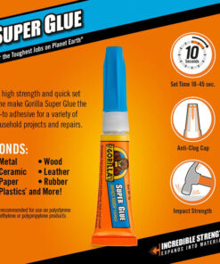 Gorilla Super Glue 3g Tube With Anti-Clog Cap 4044301 - Image 3