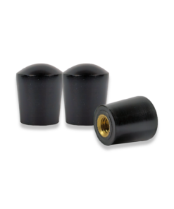X 3 LARGE MACHINE KNOBS 19MM X 16.7MM STRAIGHT SIDED WITH ROUND TOP