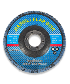 PACK OF 10 X ZURCONIUM FLAP DISCS FOR ANGLES GRINDERS 4 1/2" / 120 GRIT - Image 3