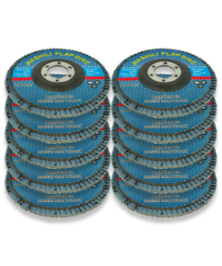 Alternative view of PACK OF 10 X ZURCONIUM FLAP DISCS FOR ANGLES GRINDERS 4 1/2" / 120 GRIT