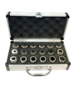 HARLINGEN SUPER PRECISION ER32 COLLET SET 18PC 2-20MM ER32 RANGE IN STORAGE CASE RDGTOOLS