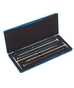 6PC LONG TELESCOPIC BORE GAUGE SET MICROMETER MADE BY DASQUA METRIC 8-150MM 5911-0001