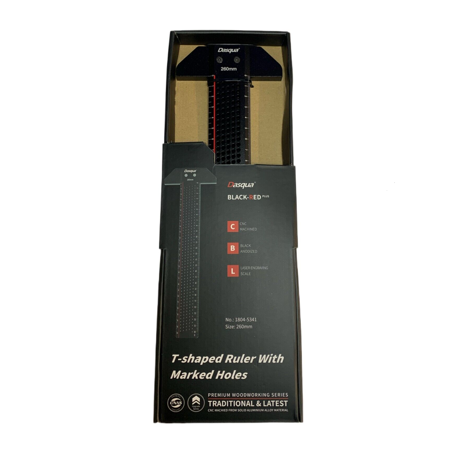 T-type marking square 260mm marked holes laser engraved 1804-5341 Dasqua - Image 2