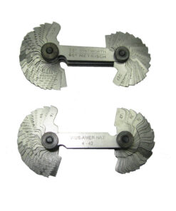 SET OF 2 SCREW THREAD PITCH GAUGE BSW / MM + MM / UNC / UNF