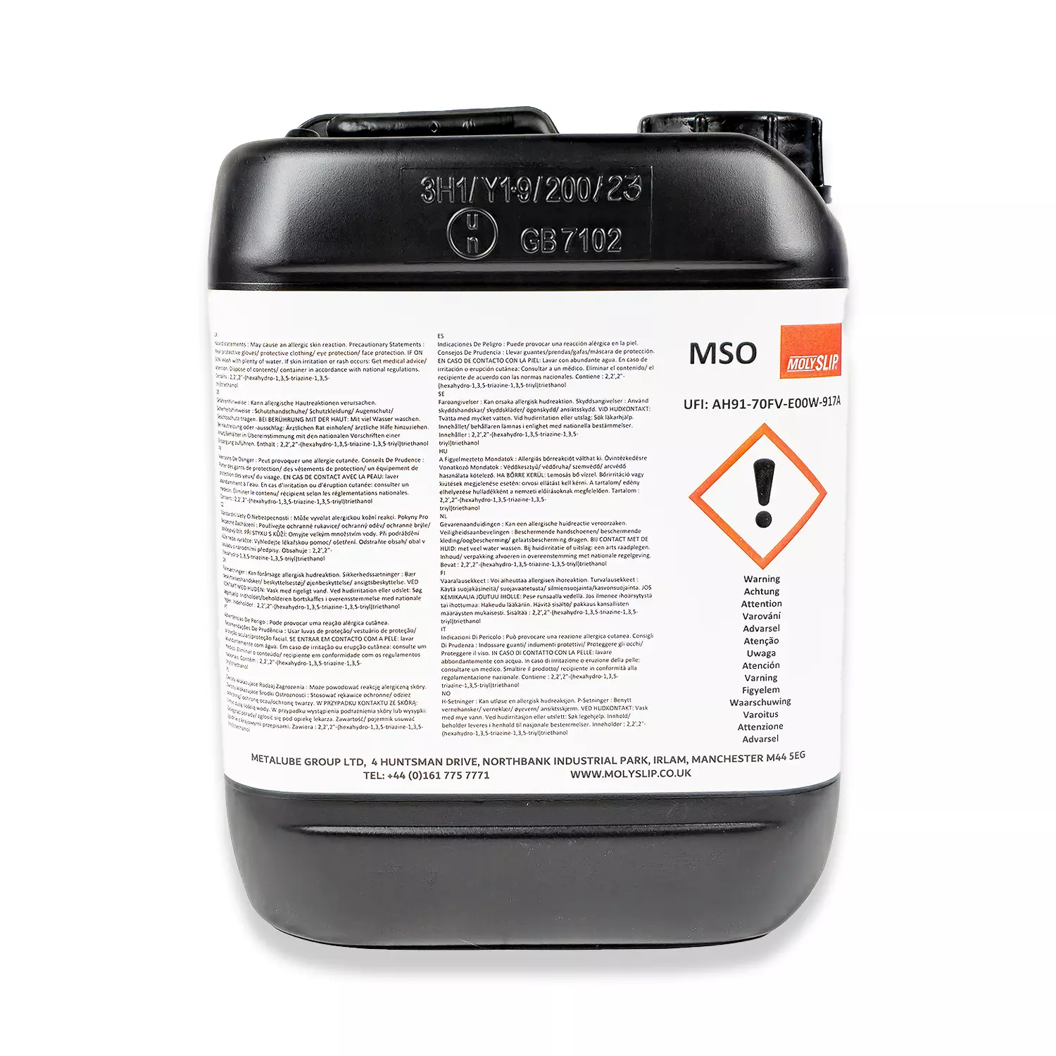 MOLYSLIP MSO Multipurpose Mineral Soluble Oil 5L - Image 2