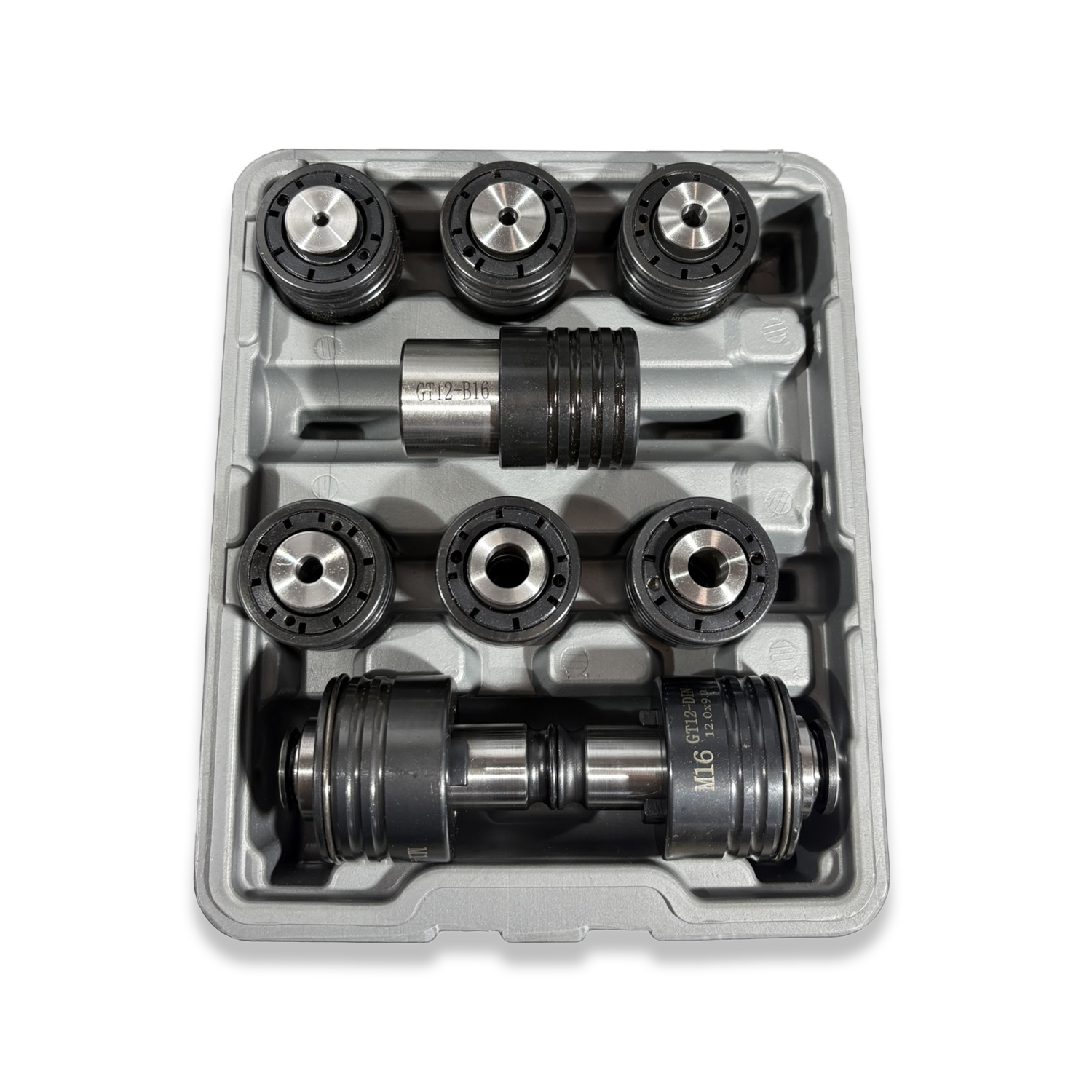 QUICKCHANGE TAPPING COLLET SET M3-M16 WITH B16 ARBOR FOR DIN TAPS - Image 2