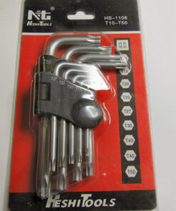 9PC TORX KEY SET RANGE FROM T10 TO T50