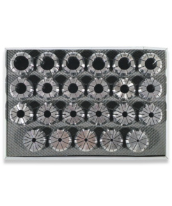 Alternative view of ER40 COLLET SET 3-25MM RANGE 23PC SET IN FITTED STORAGE CASE