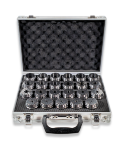 ER40 COLLET SET 3-25MM RANGE 23PC SET IN FITTED STORAGE CASE