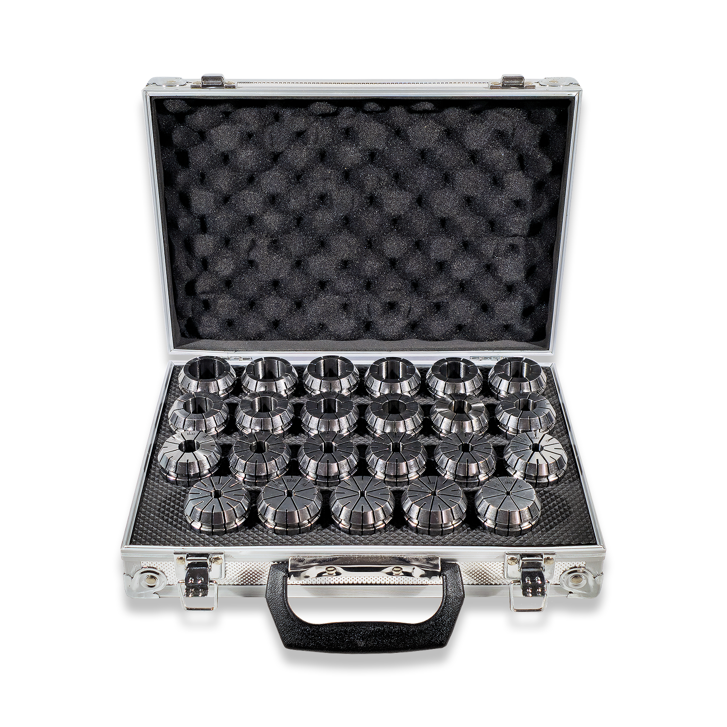 ER40 COLLET SET 3-25MM RANGE 23PC SET IN FITTED STORAGE CASE