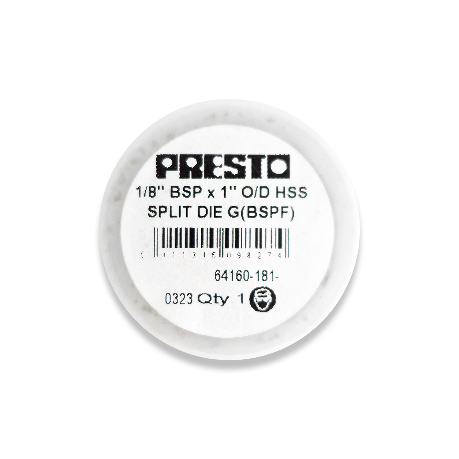 PRESTO 1/8” x 28 BSP HSS Split Die