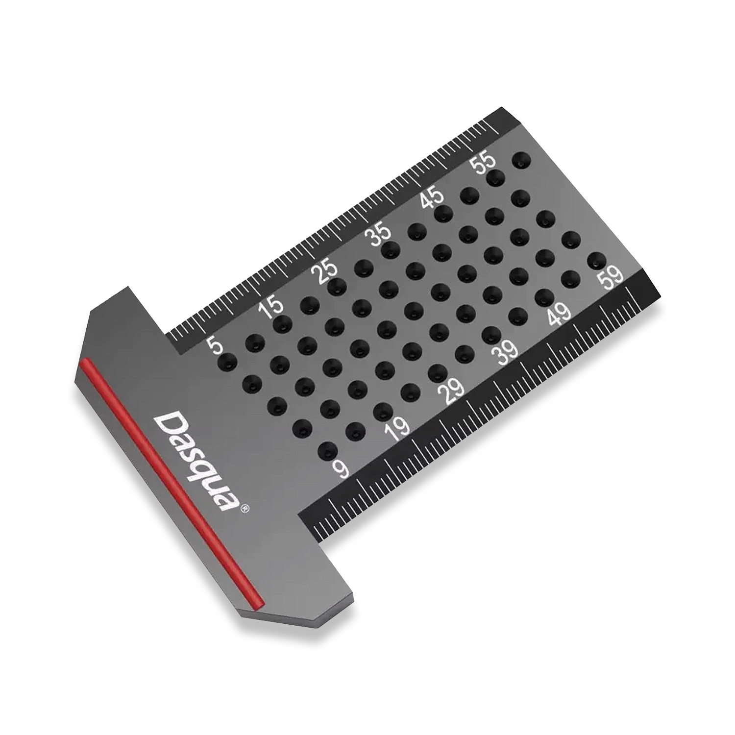 T TYPE MARKING RULER SQUARE 60MM CNC MACHINED ALUMINIUM DASQUA 1804-5661 - Image 3