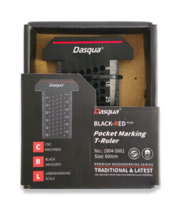 T TYPE MARKING RULER SQUARE 60MM CNC MACHINED ALUMINIUM DASQUA 1804-5661 - Image 5