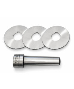 3MT Imperial Slitting Saw Arbor With 3 x 3" Diameter 0.14" Thickness & 1" Bore Slitting Saws