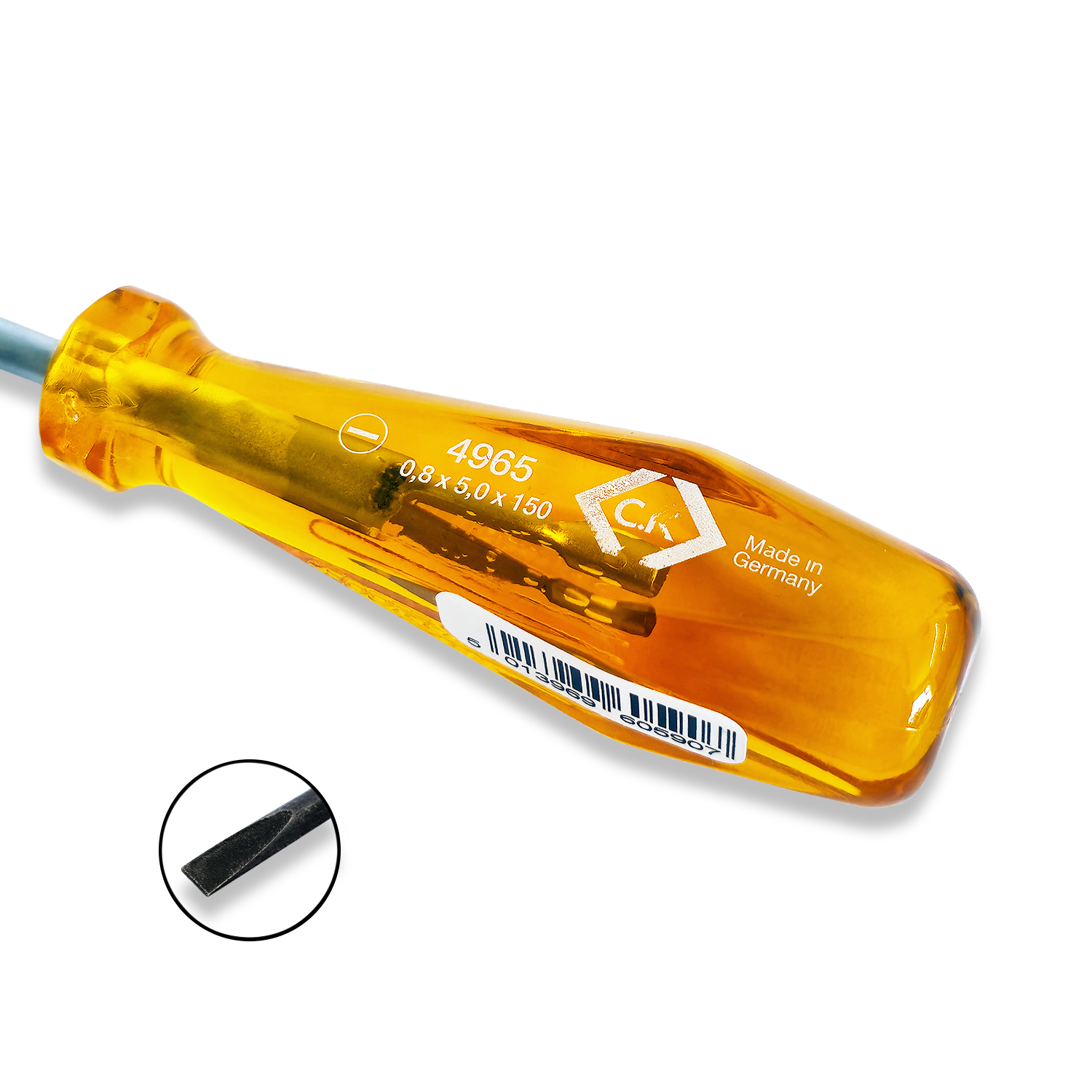 CK Tools HD Classic Screwdriver Slotted Parallel 0.8 x 5.0 x 150mm T4965 06 - Image 2