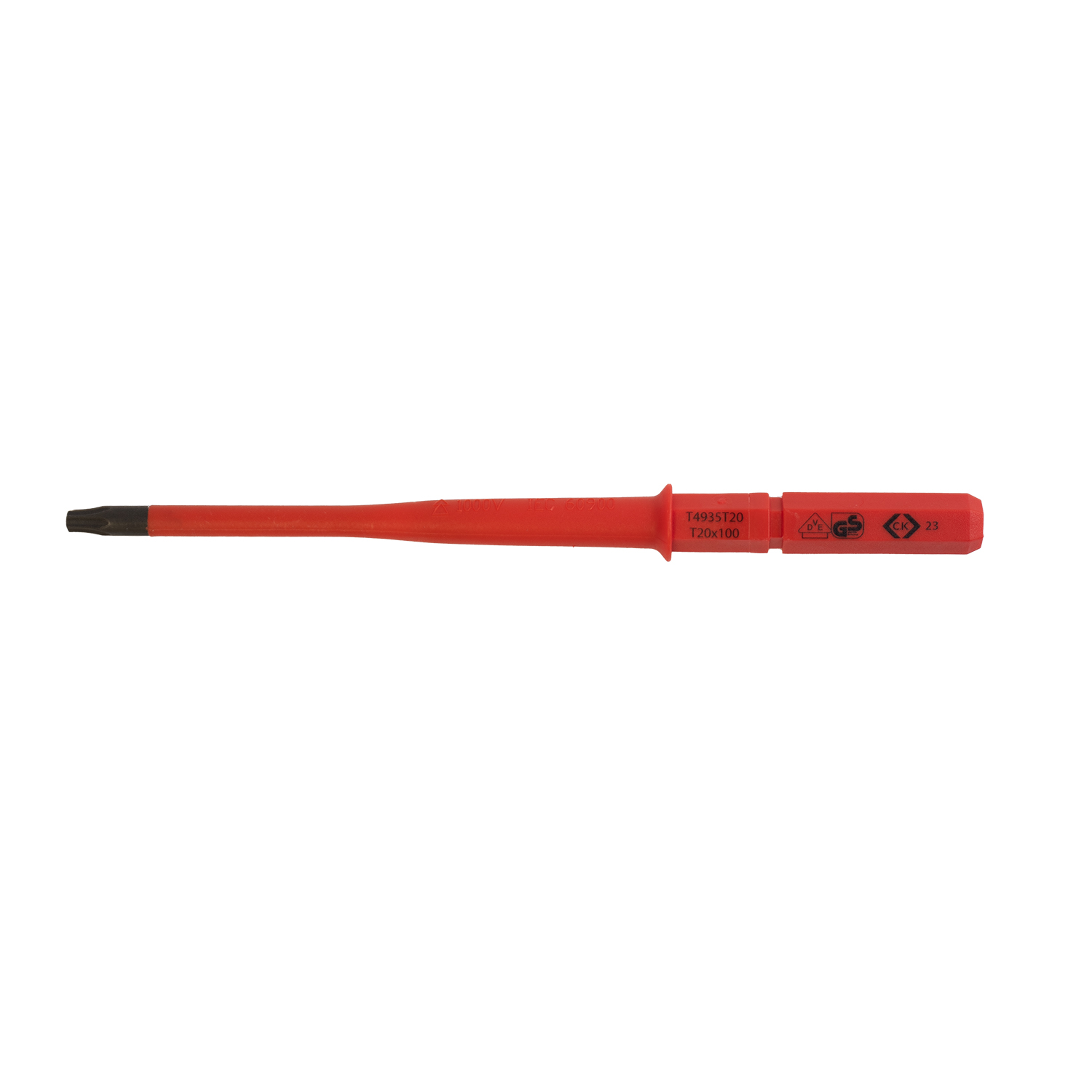 CK Tools Slim VDE Interchangeable Screwdriver Blade Torx T20 x 100mm T4935T20