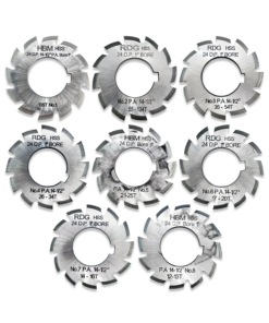 FULL SET OF 24 DP GEAR CUTTERS 1-8
