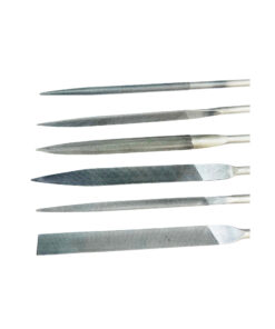 Alternative view of 6PC NEEDLE FILE SET 180MM LONG 5MM SHANK VARIOUS TYPES SECOND CUT FINE WORK