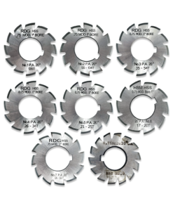 FULL SET OF 0.75 DP GEAR CUTTERS 1-8