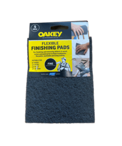 Norton Oakey Grey Pack of 5 non-woven sanding pad 115x150mm Ultra Fine