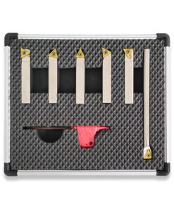 Alternative view of 6PC TURNING BORING TOOLS SET 8MM SHANK WITH TCMT 09 TIPS