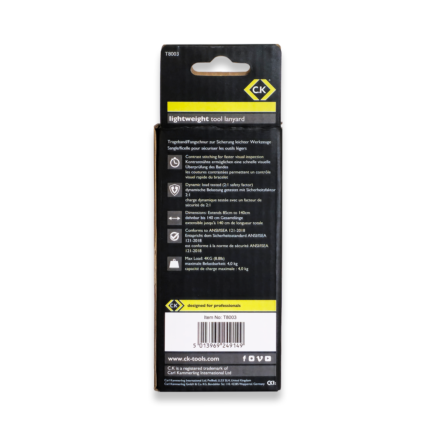 CK Tools Lightweight Tool Lanyard T8003 - Image 2