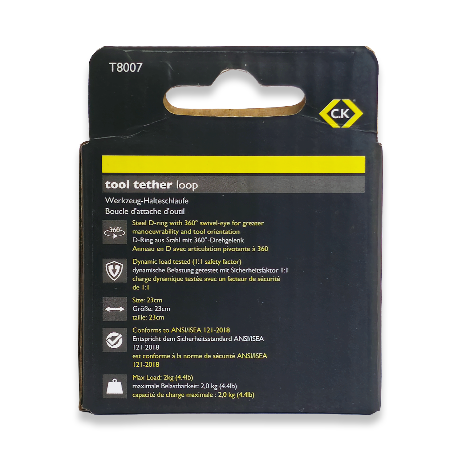 CK Tools Tether Loop D Loop on Swivel T8007 - Image 2