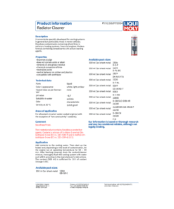 Alternative view of LIQUI MOLY Radiator Cleaner 300ml 1804