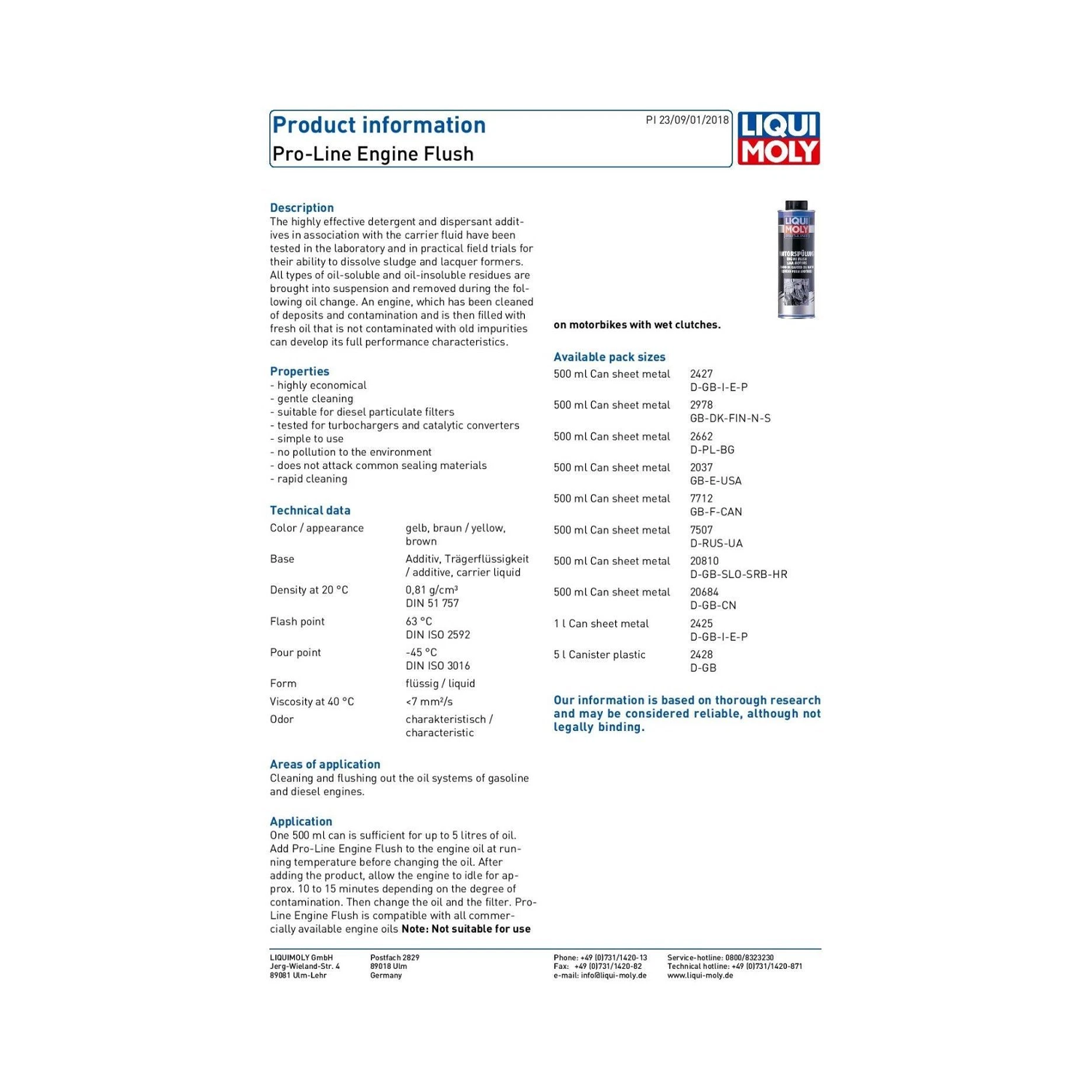 LIQUI MOLY Pro-Line Engine Flush 1L 2425 - Image 5