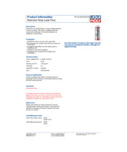 Alternative view of LIQUI MOLY Radiator Stop Leak Plus 250ml 2533