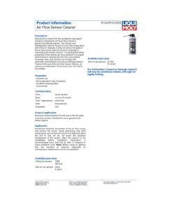 Alternative view of LIQUI MOLY Air Flow Sensor Cleaner 200ml 4066