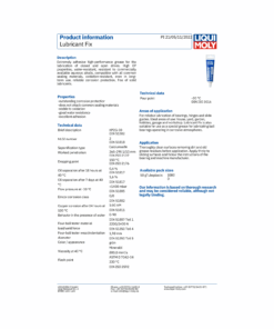 Alternative view of LIQUI MOLY Lubricant Fix 50g Exceptionally Adhesive Paste/Grease 1080
