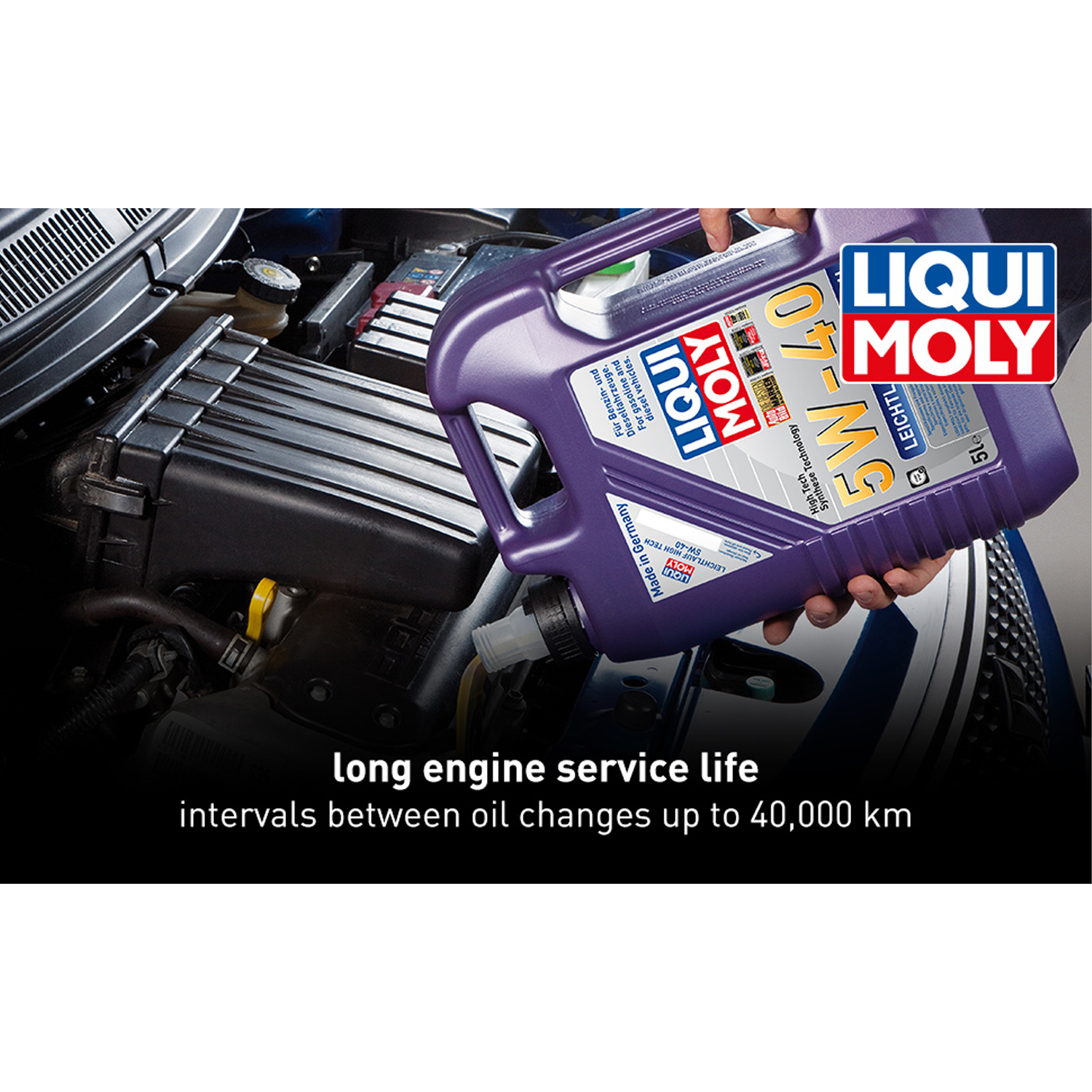 LIQUI MOLY Leichtlauf High Tech 5W-40 Synthetic Engine Oil 5 Litre 2328 - Image 4