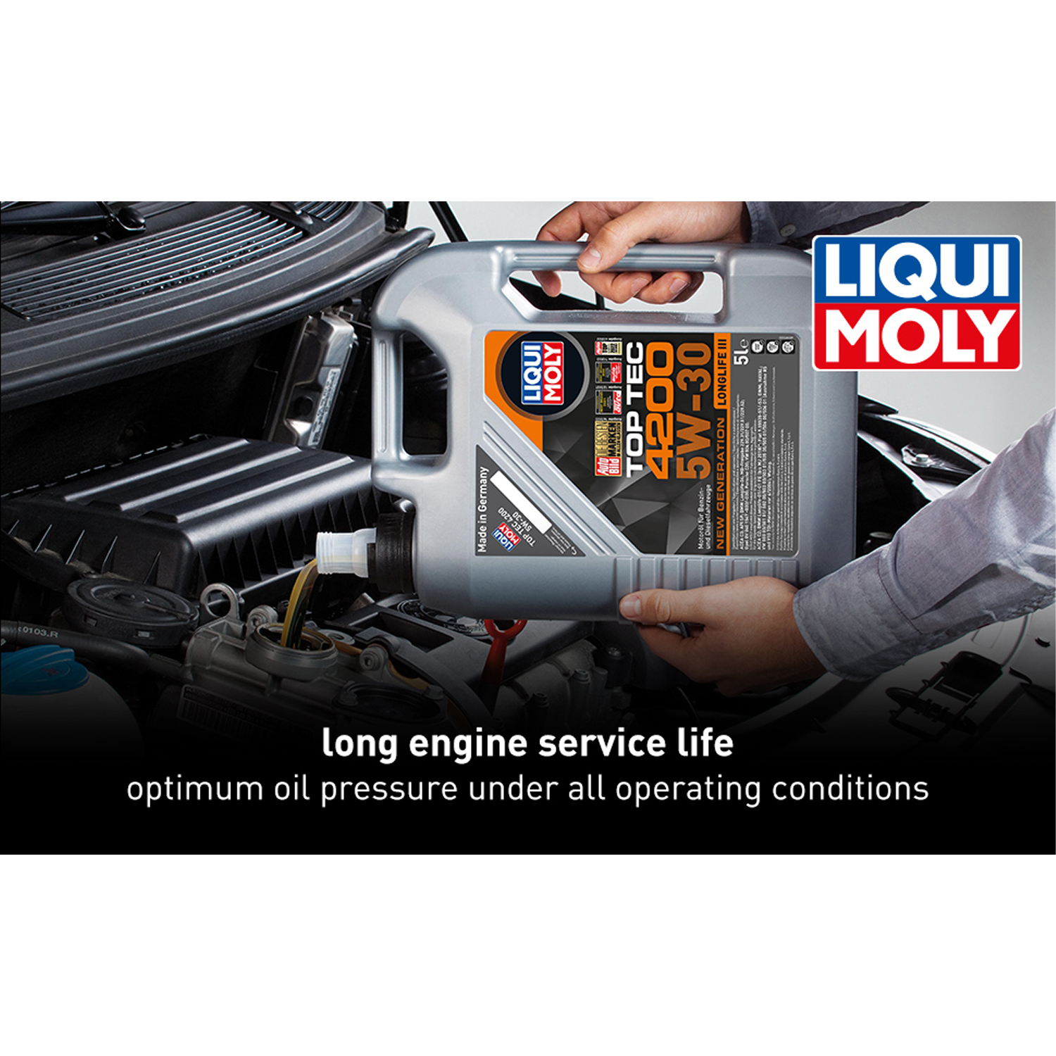 LIQUI MOLY Top Tec 4200 5W-30 Long life Engine Oil 5 Litre - Image 5