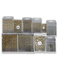 100PC IMPERIAL JOBBER DRILL SET HSS TIN COATED 21/64" - 3/64"
