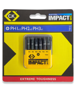 Alternative view of CK Tools PH Phillips Blue Steel Impact Bits Set Of 6 T4512