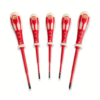 CK Tools Dextro VDE GLO Slim Screwdriver Set PZ Pozi | SL Slotted T49283PD