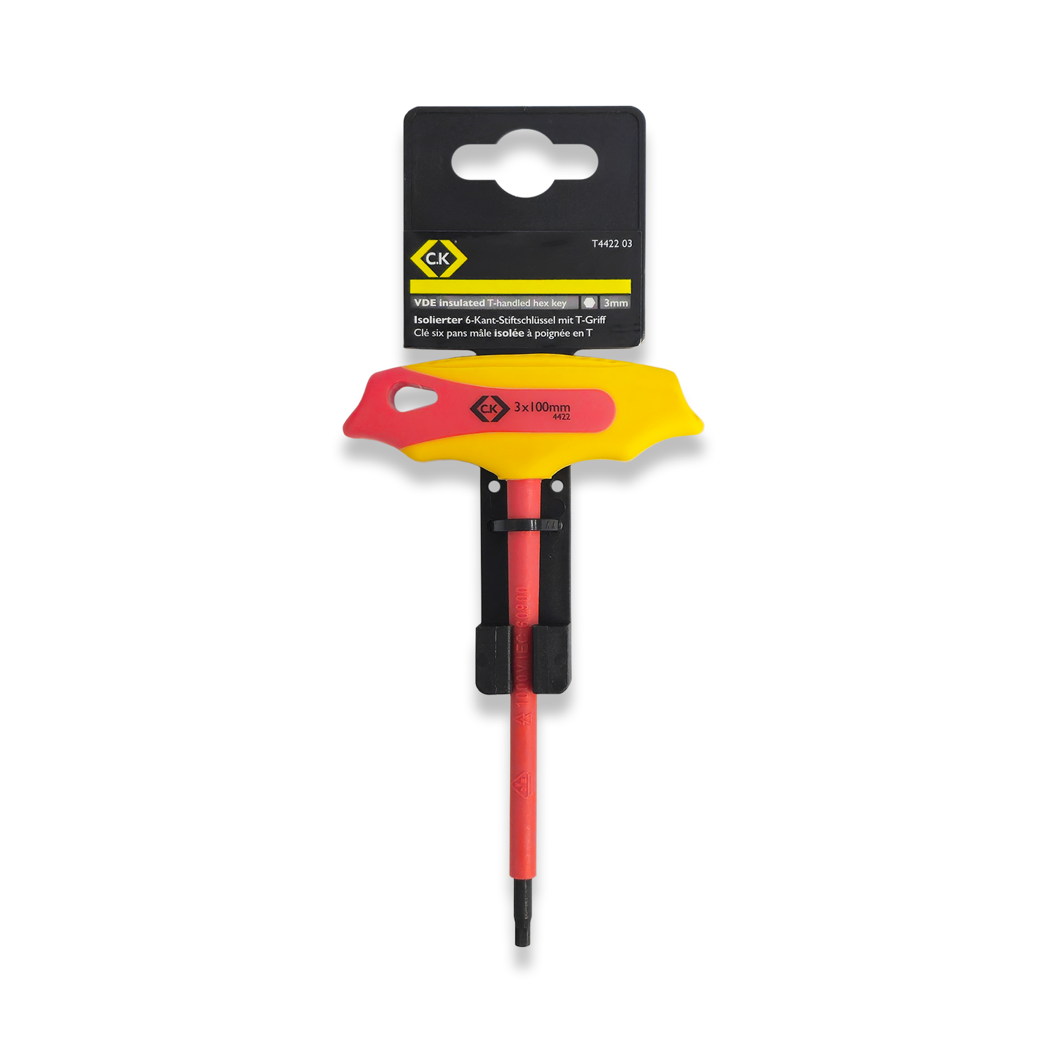 CK Tools Insulated VDE T Handle Hex Key 3mm T4422 03 - Image 4