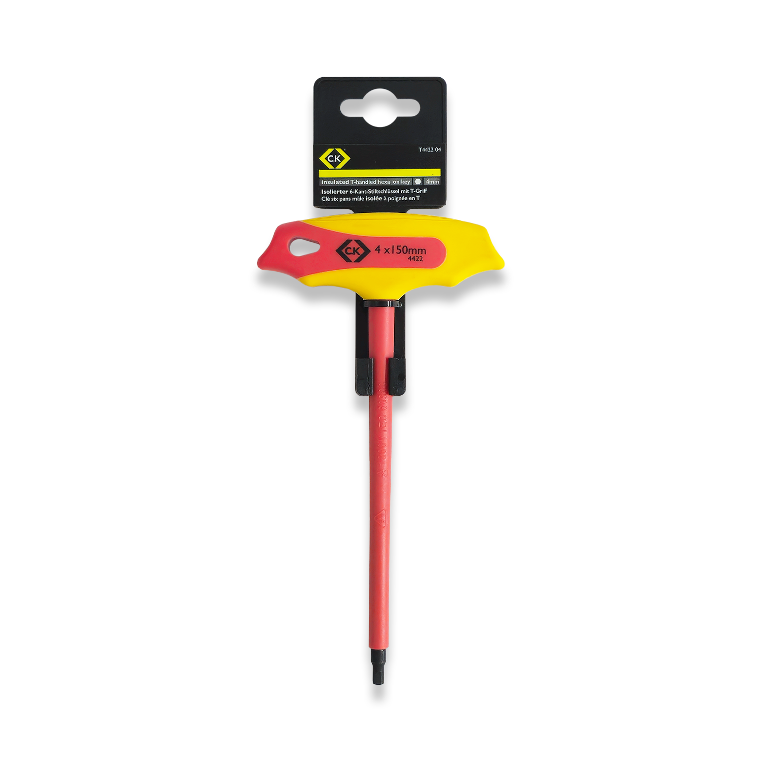 CK Tools Insulated VDE T Handle Hex Key 4mm T4422 04 - Image 4