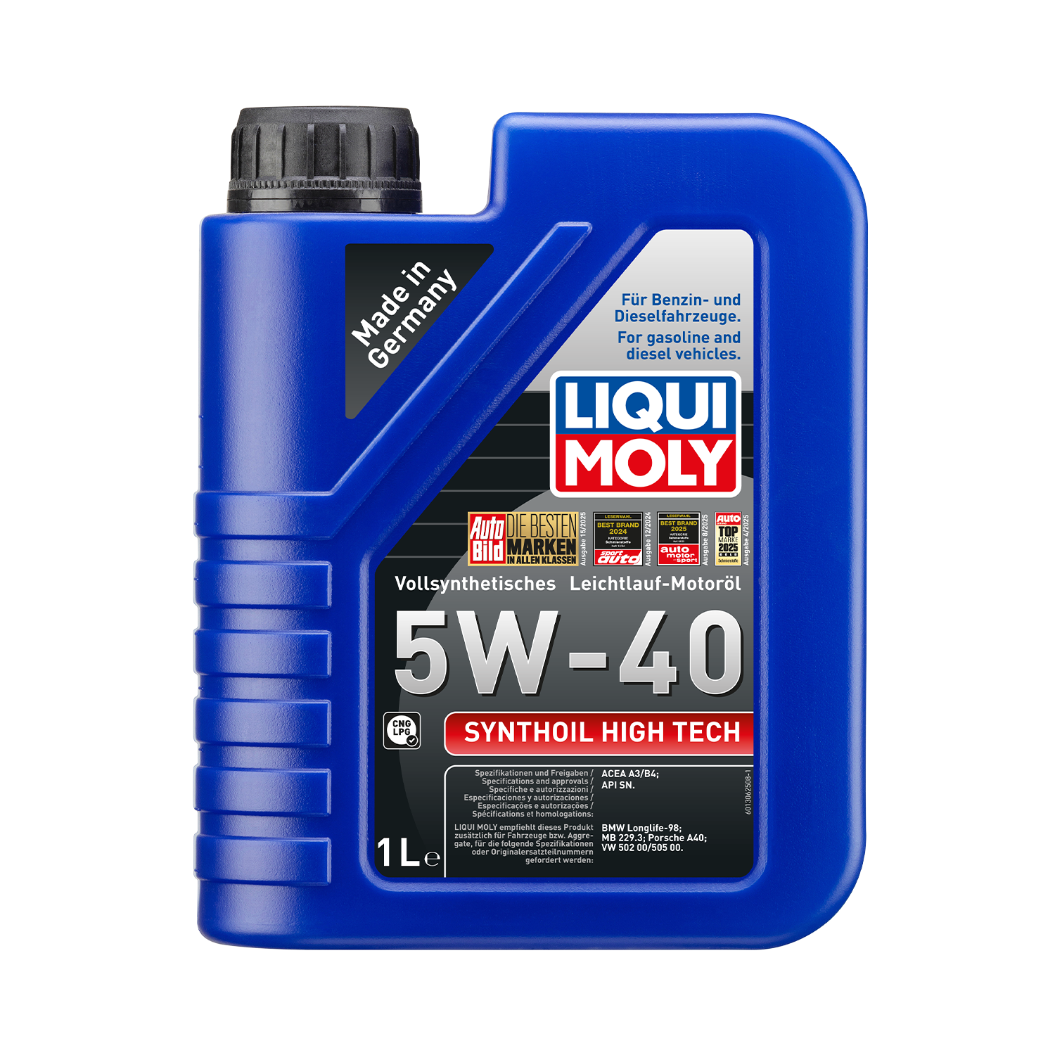 LIQUI MOLY Synthoil High Tech 5W-40 Engine Oil 1 Litre 1855