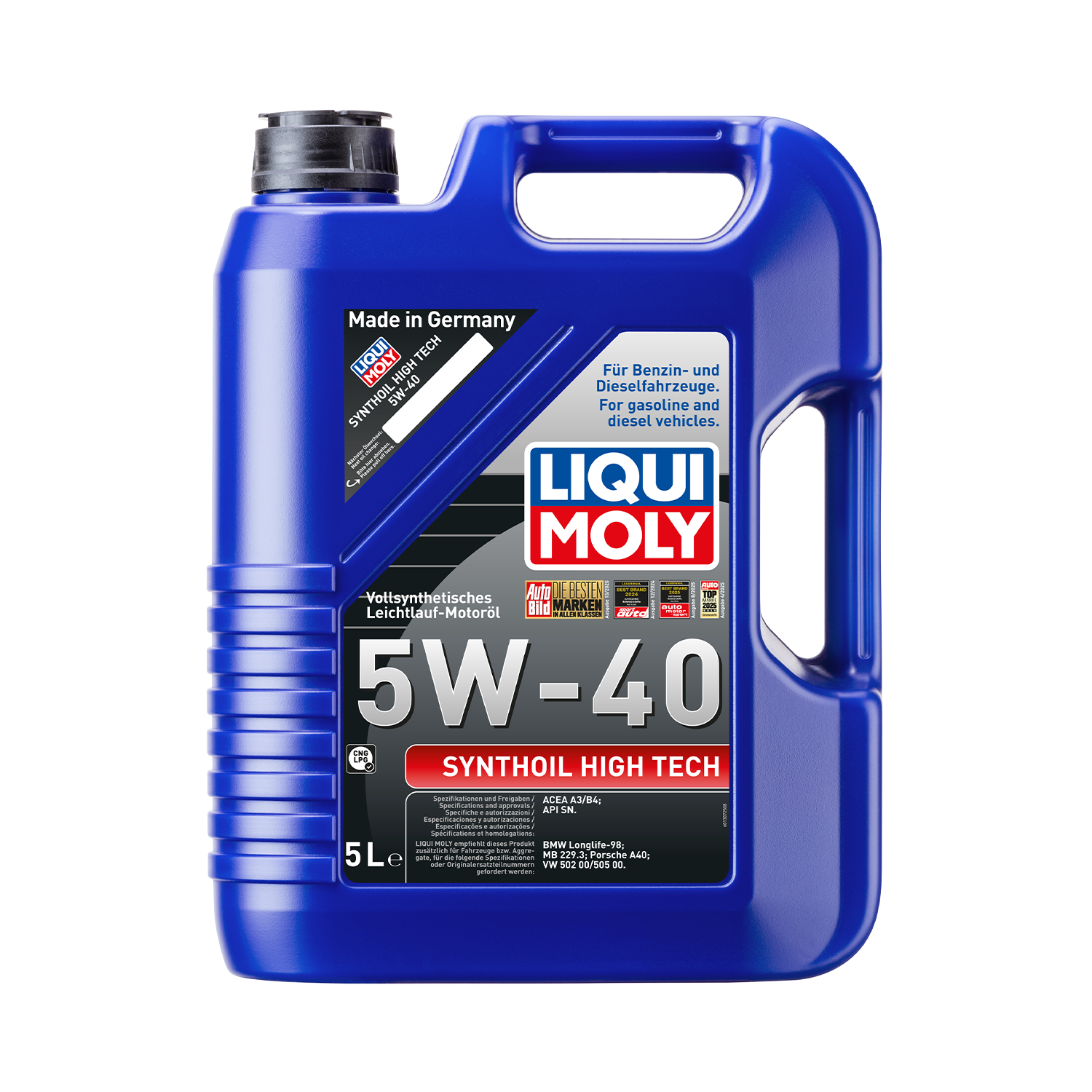 LIQUI MOLY Synthoil High Tech 5W-40 Engine Oil 5 Litre 1856