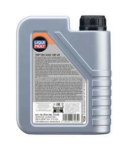 Alternative view of LIQUI MOLY Top Tec 6320 5W-30 Low-Friction Engine Oil 1 Litre 23165
