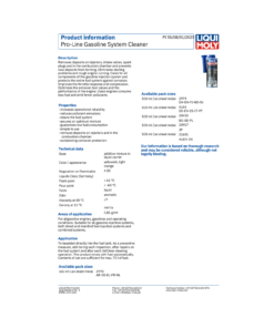 Alternative view of LIQUI MOLY Pro-Line Petrol System Cleaner 500ml 5153
