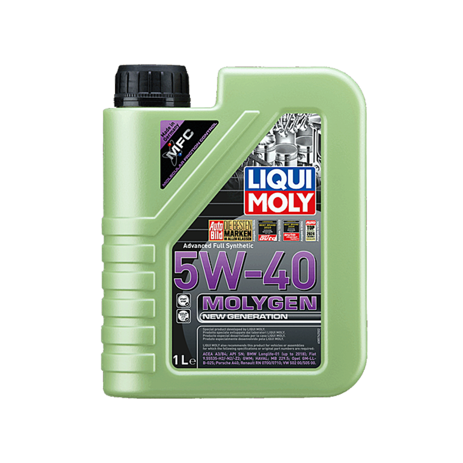 LIQUI MOLY Molygen New Generation 5W-40 Synthetic Engine Oil 1 Litre 8576