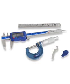 DASQUA 3PC DIGITAL CALIPER, MICROMETER AND RULER MEASURING SET 2210-8350